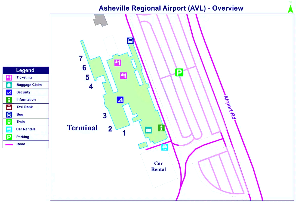 Regionalne lotnisko w Asheville