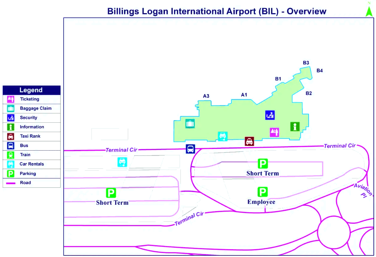 Internationaler Flughafen Billings Logan