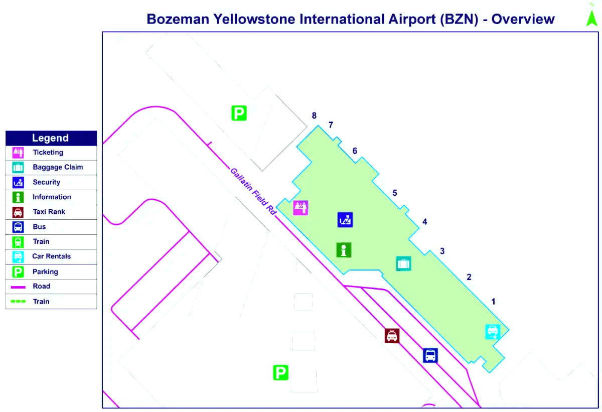 Международный аэропорт Бозман Йеллоустон