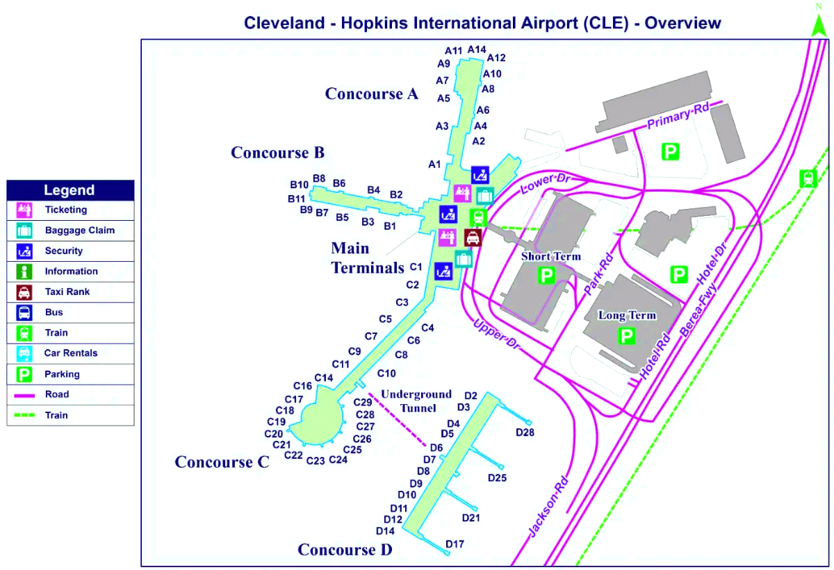 Internationaler Flughafen Cleveland Hopkins