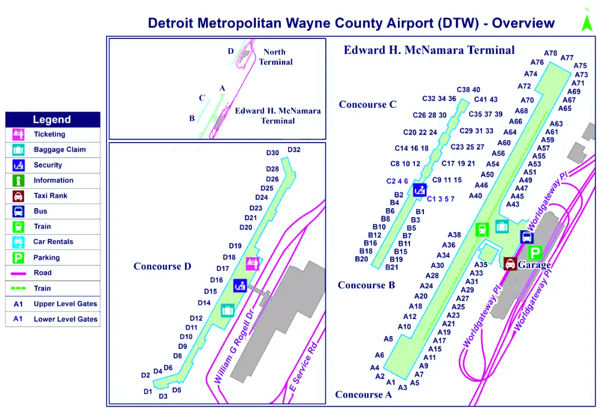 Letališče Detroit Metropolitan Wayne County