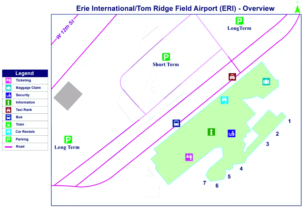 Международный аэропорт Эри