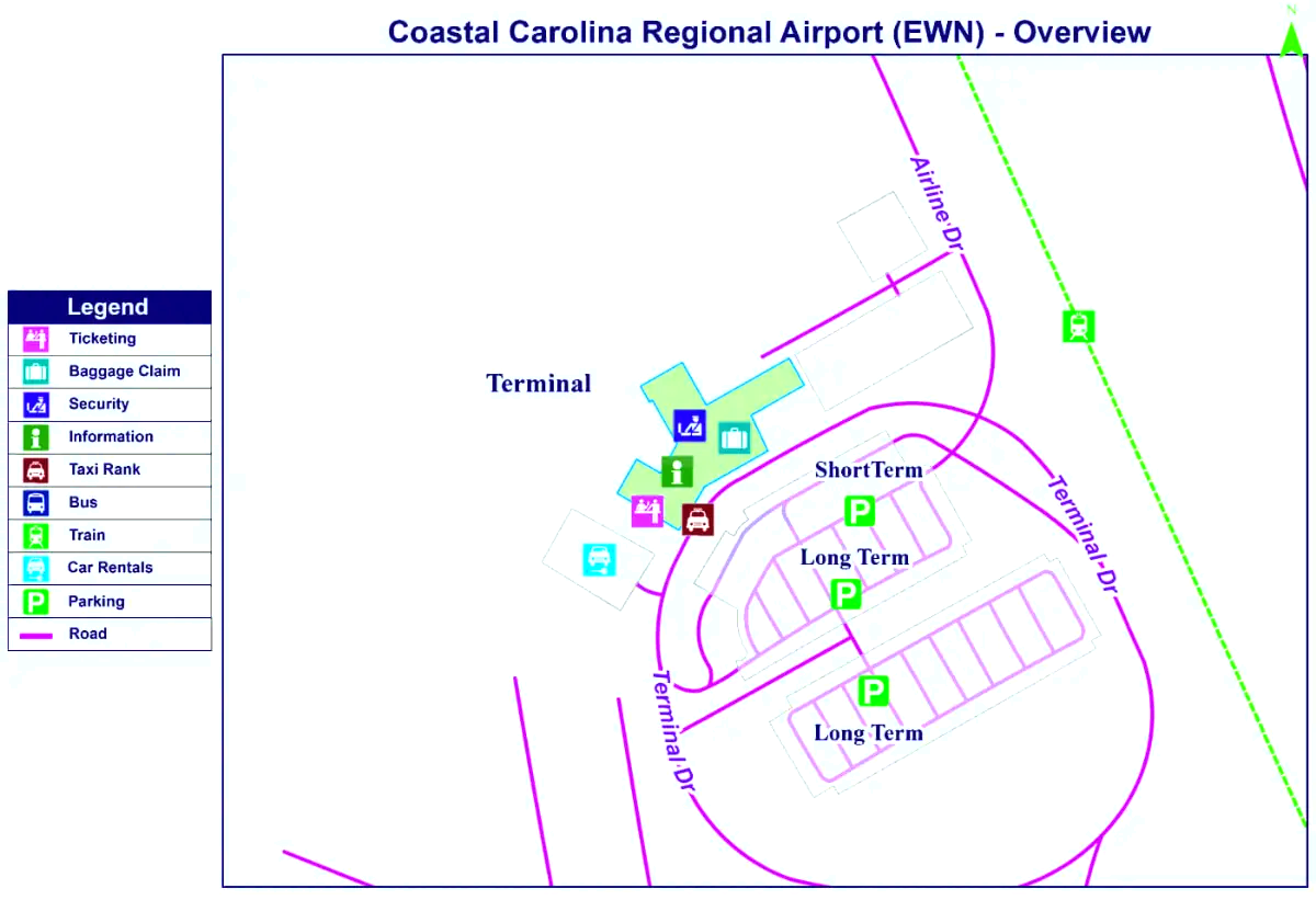 Regionálne letisko v pobrežnej Karolíne