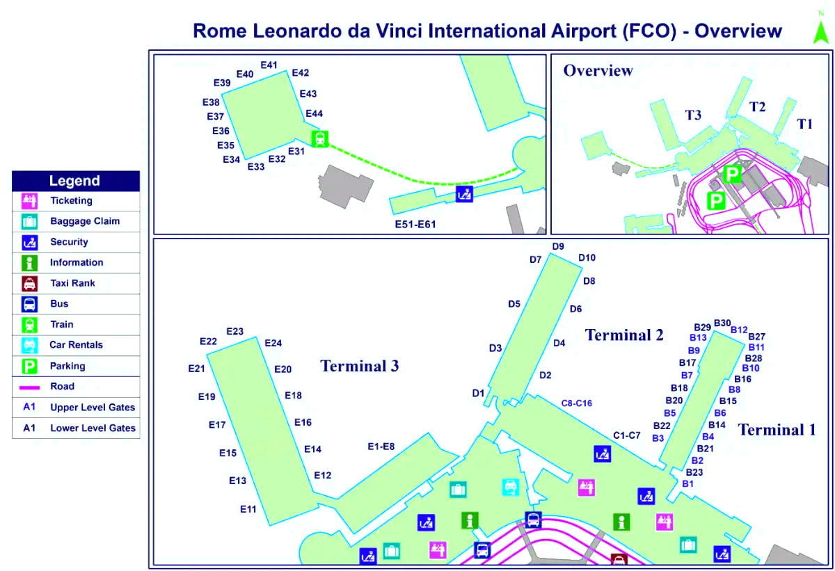 Fiumicino – Leonardo Da Vincin kansainvälinen lentoasema
