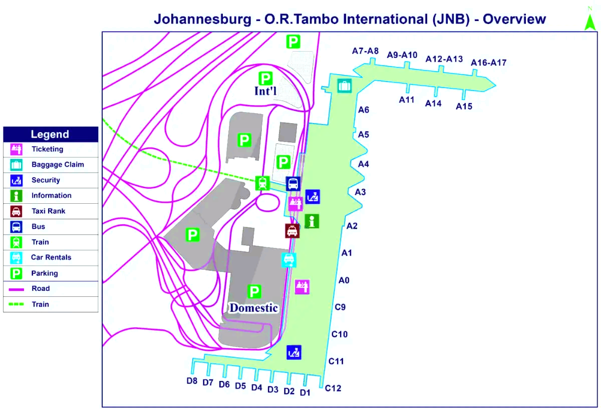 HOẶC Sân bay Quốc tế Tambo