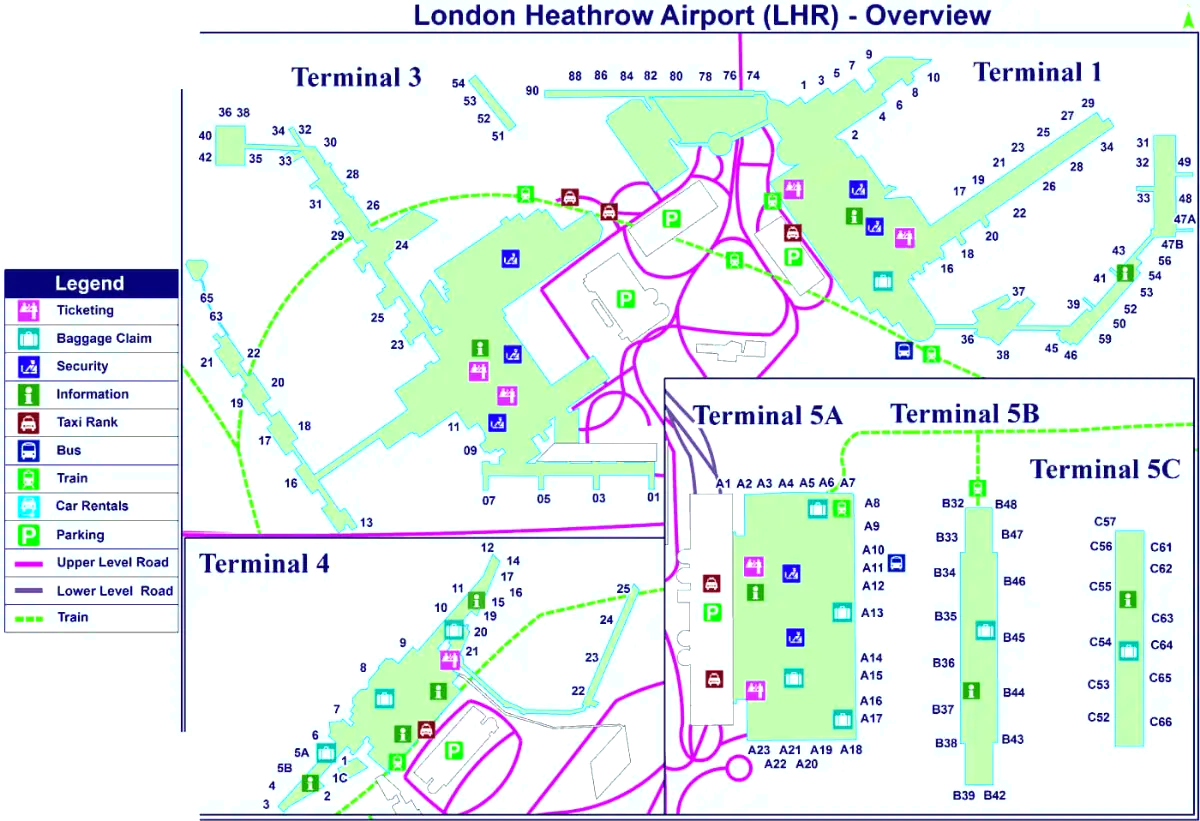 London Heathrow lufthavn