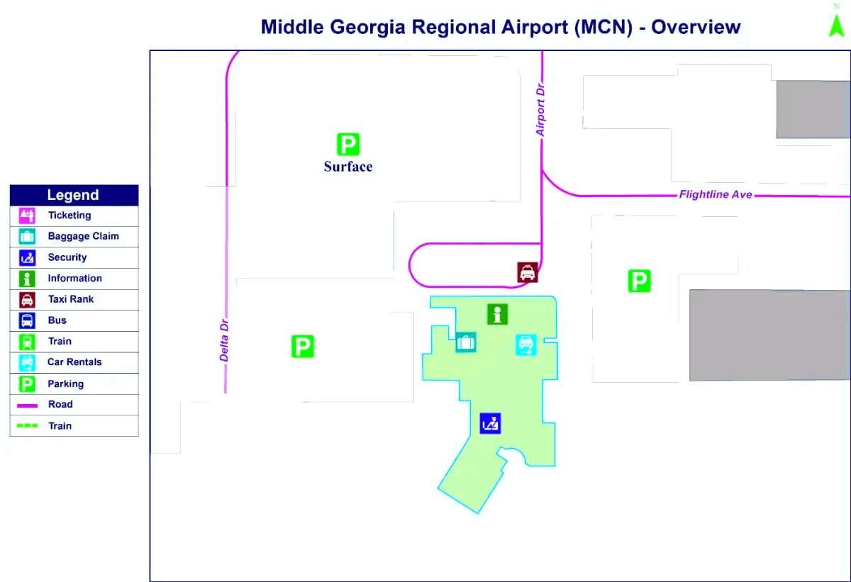 Middle Georgia regionale flyplass