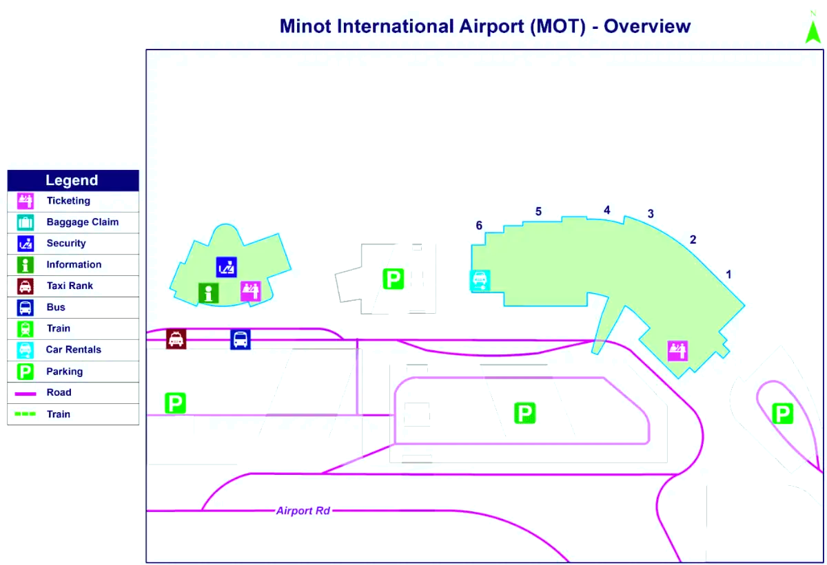 Международный аэропорт Майнот