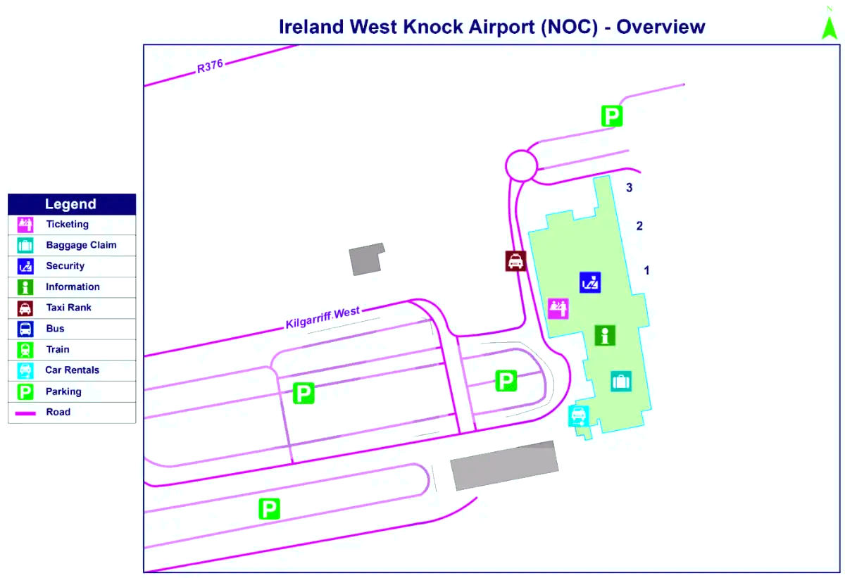 Írország nyugati repülőtér Knock