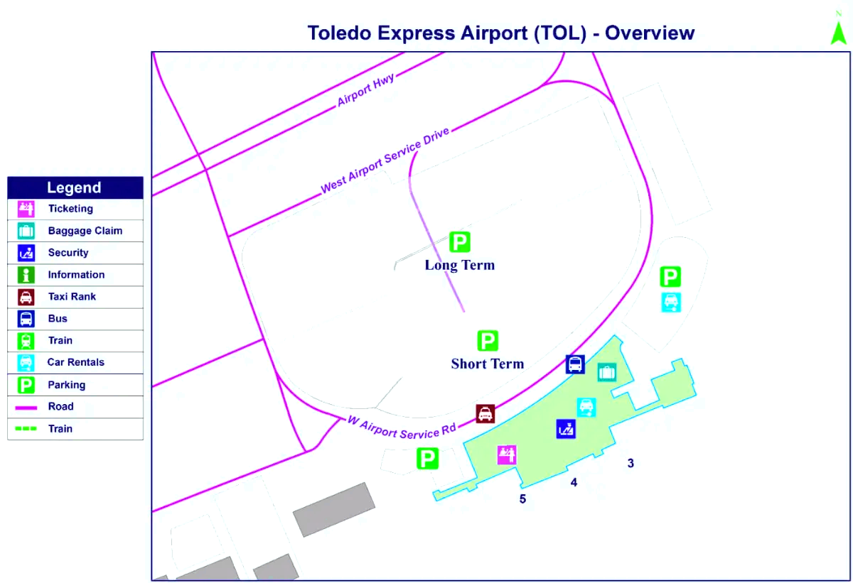 Flughafen Toledo Express